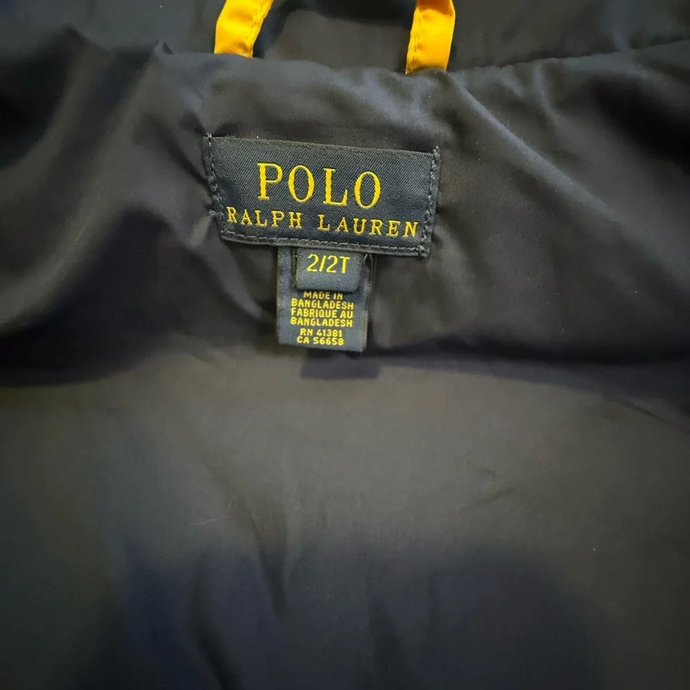 Ralph Lauren Kids Two-Tone Yellow and Navy Vest